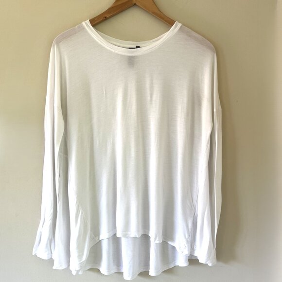 Sweaty Betty Easy Peazy Long Sleeve Shirt, White, Size S - Picture 2 of 9